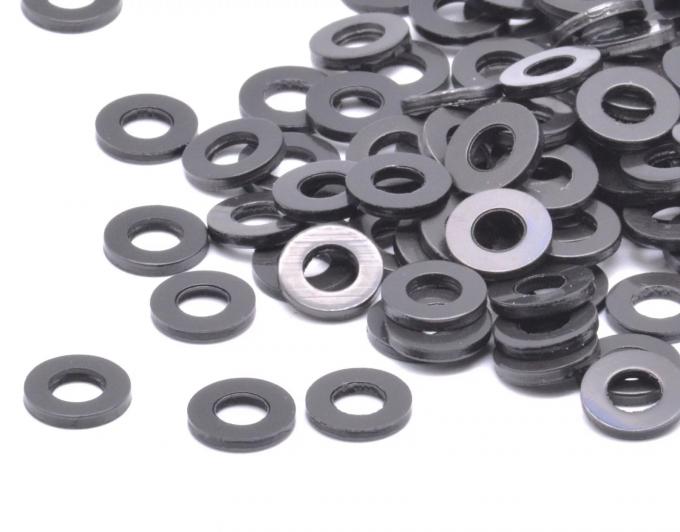 3/8 "আইডি এক্স 1" এক্স 1/8" ঘন কালো রাবার ফ্ল্যাট ওয়াশার বিভিন্ন প্যাকেজ আকার 1