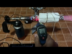 উচ্চ তাপমাত্রায় এয়ারজেল নিরোধক কম্বল পরীক্ষা।